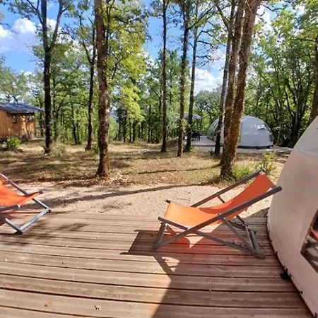 Tente 3 Etoiles - Piscine - Efchbd Vakantiehuis Saint-Cirq-Lapopie
